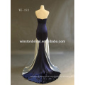 China supply all kinds of cheap bridesmaid navy blue dress